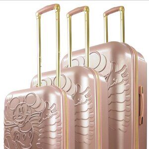 SMALL 21 INCH ROSE GOLD/ FUL Disney Mickey Mouse Rolling LUGGAGE
